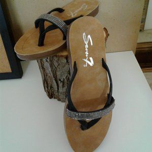 Seven 7 Bondi Black Flip-Flop Women's Sandals  Size 7' New